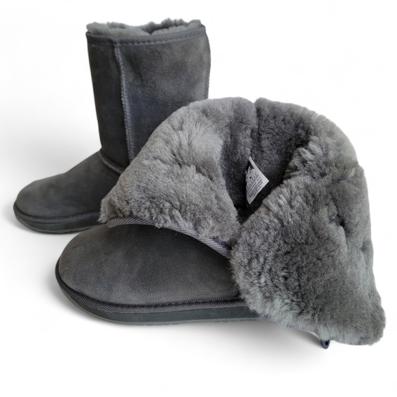 Ugg Women's Bailey Two Button High-Top Sheepskin Boot Size 9 - Picture 6 of 10